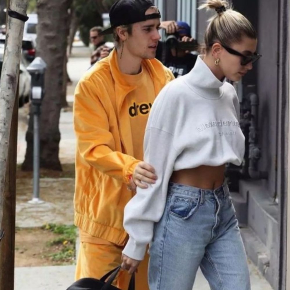 Alexander Wang Cropped Embroidered Mock Neck Black Sweater size M